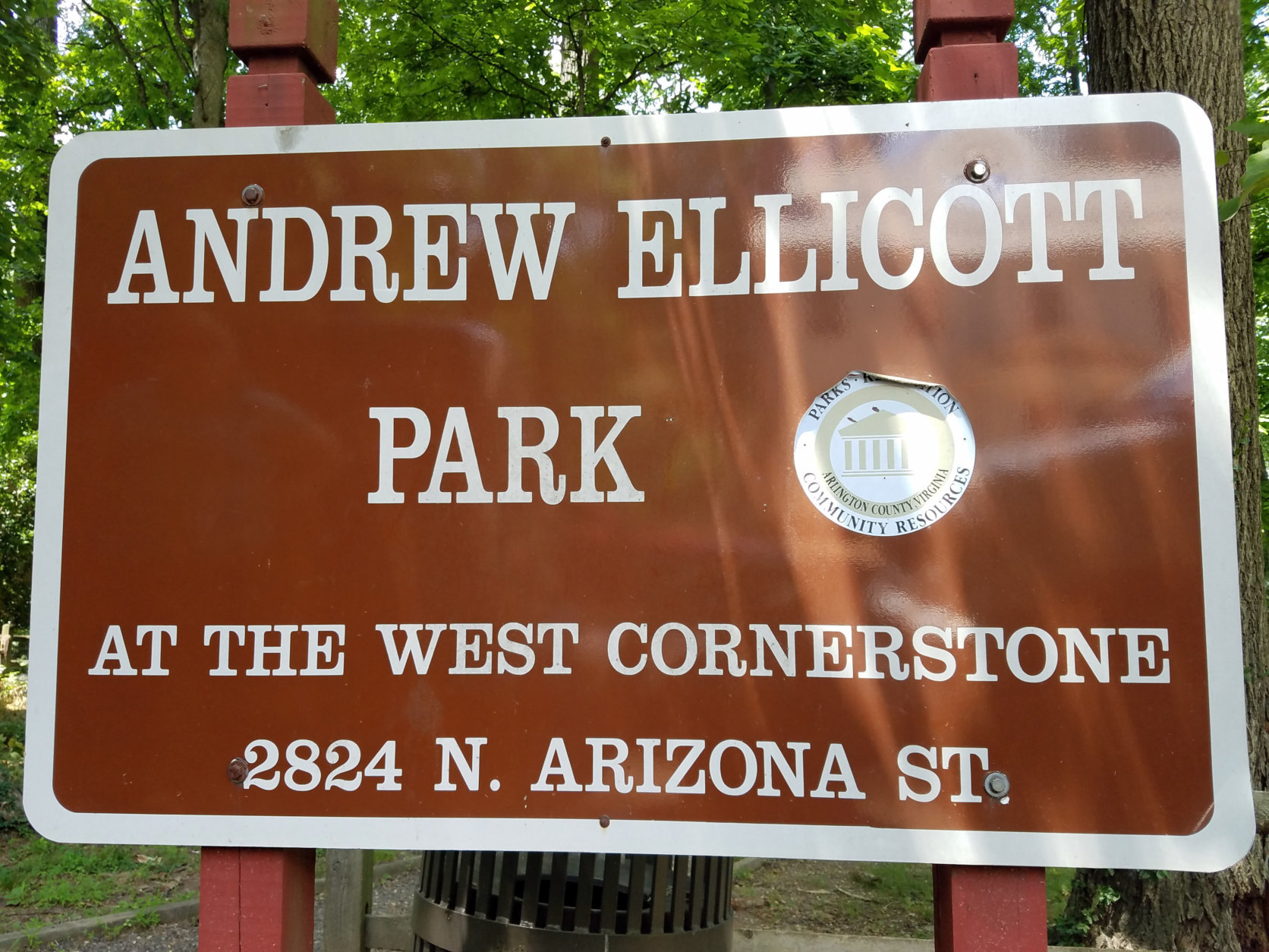 Andrew Ellicott Park in Falls Church, Virginia. (WTOP/William Vitka)